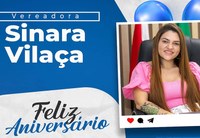Feliz Aniversário!! 1ª Secretária Vereadora Sinara Vilaça